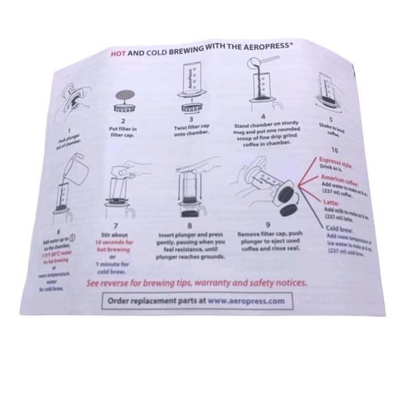 Aerobie AeroPress 1-3 Cup Coffee & Espresso Maker Travel - Picture 2 of 11